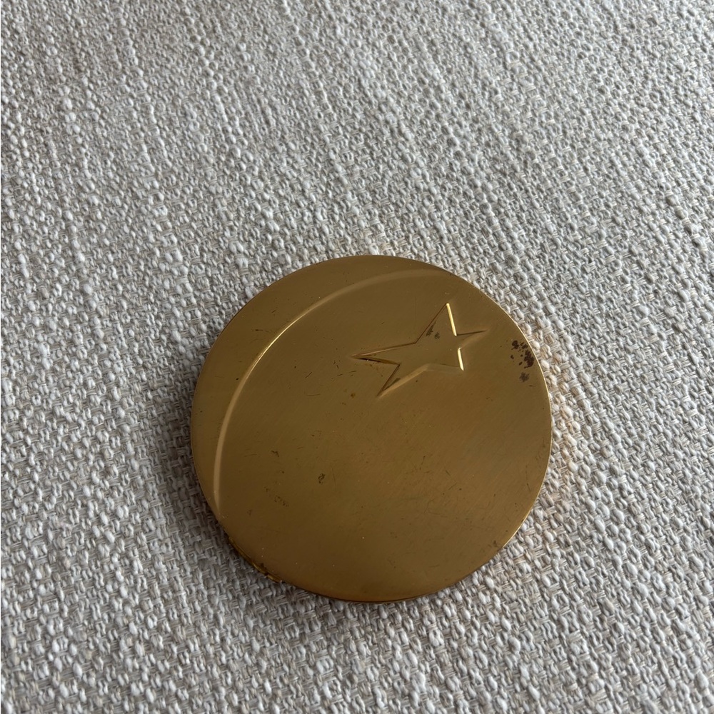 Vintage Gold Compact with Star Design